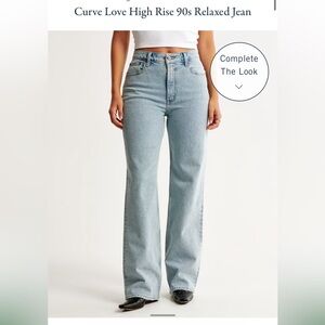 Abercrombie High rise 90s relaxed Jean size 28 6R